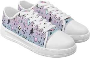 Womens Slip on Canvas Shoes Classic Arch Support Sneakers Loafers Shoes Casual Fashion Low-Top Slip Ons US 5.5-13.5