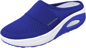 Womens Sneaker Wedge Sandals for Women Air Cushion Mesh Slip-On Walking Shoes Orthopedic Diabetic Walking Shoes Casual Breathable Sport Shoes