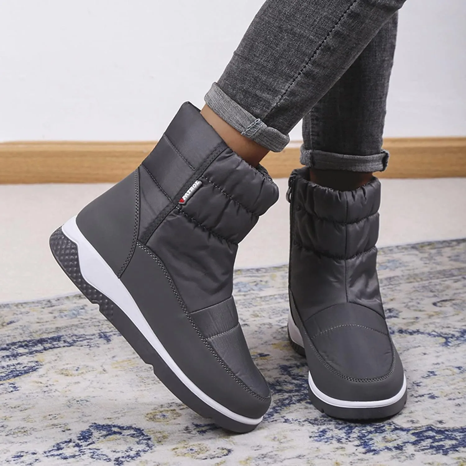 Womens Snow Boots Waterproof Insulated Fur Boots Insulated Insulated Boots Platform Trekking Trail Climbing Shoes Duck Boots