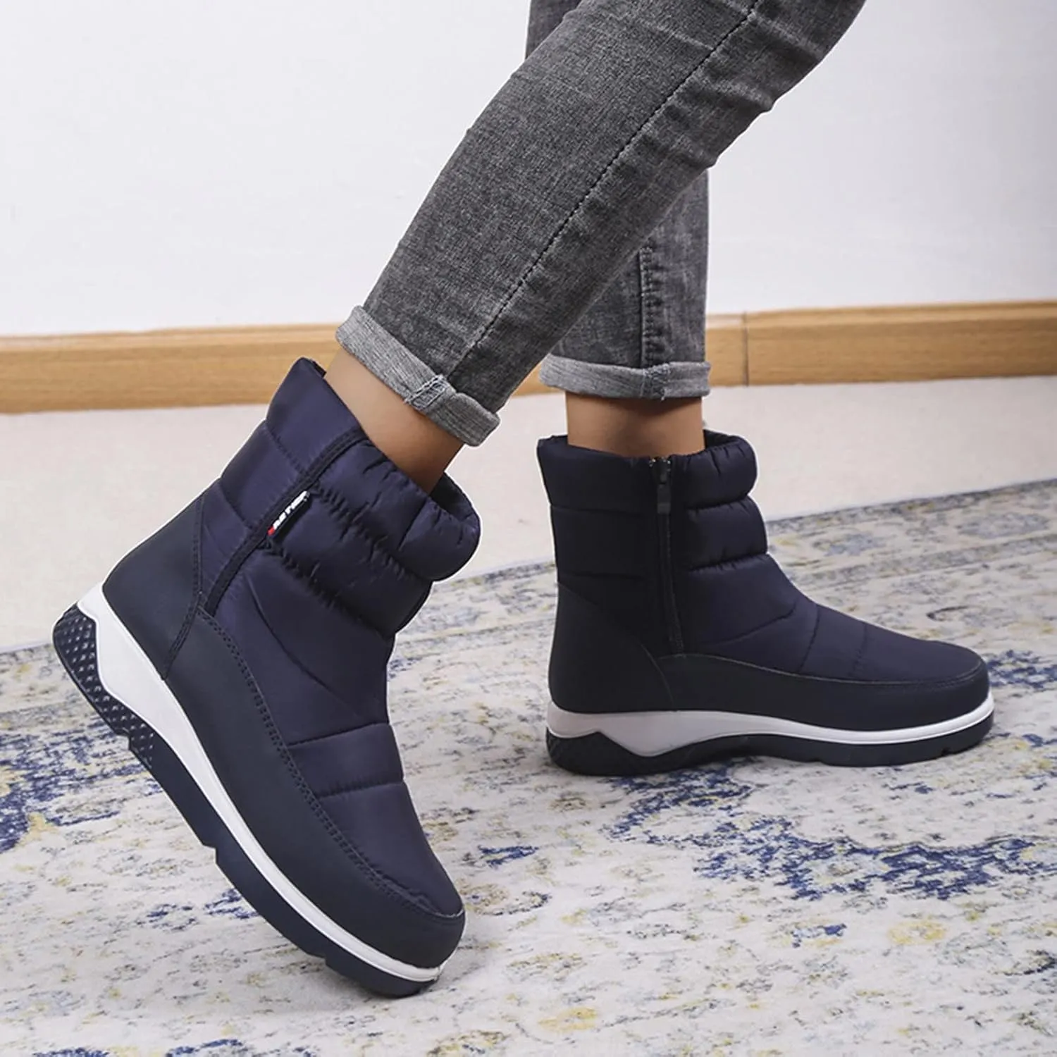 Womens Snow Boots Waterproof Insulated Fur Boots Insulated Insulated Boots Platform Trekking Trail Climbing Shoes Duck Boots