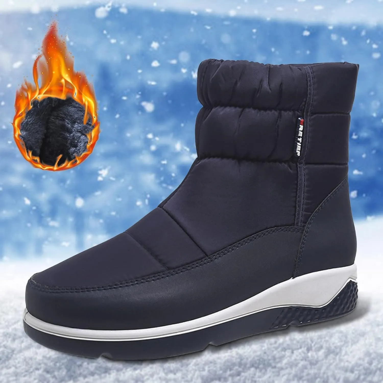 Womens Snow Boots Waterproof Insulated Fur Boots Insulated Insulated Boots Platform Trekking Trail Climbing Shoes Duck Boots