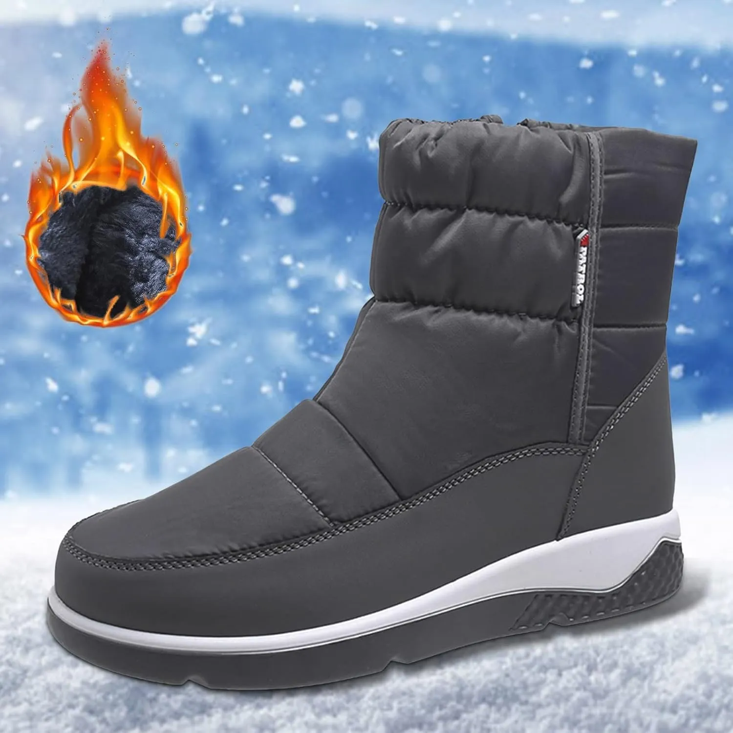 Womens Snow Boots Waterproof Insulated Fur Boots Insulated Insulated Boots Platform Trekking Trail Climbing Shoes Duck Boots