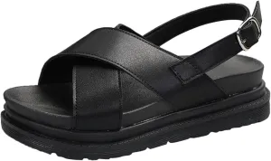 Womens Wedge Sandals Comfortable Open-Toe Cork Casual & Dressy Summer Shoes Slip on Wedge Sandal Comfortable Wedge Shoes